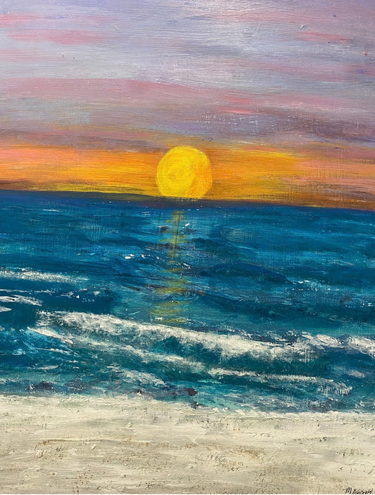 Golden Hour, Florida Shore — Original Painting Prints