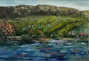 "Columbia Cliffside" —  Original Painting