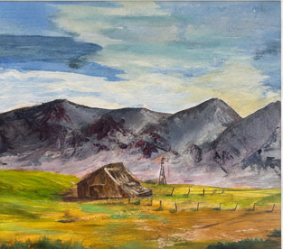 "The Quiet Farmstead" — Original Painting