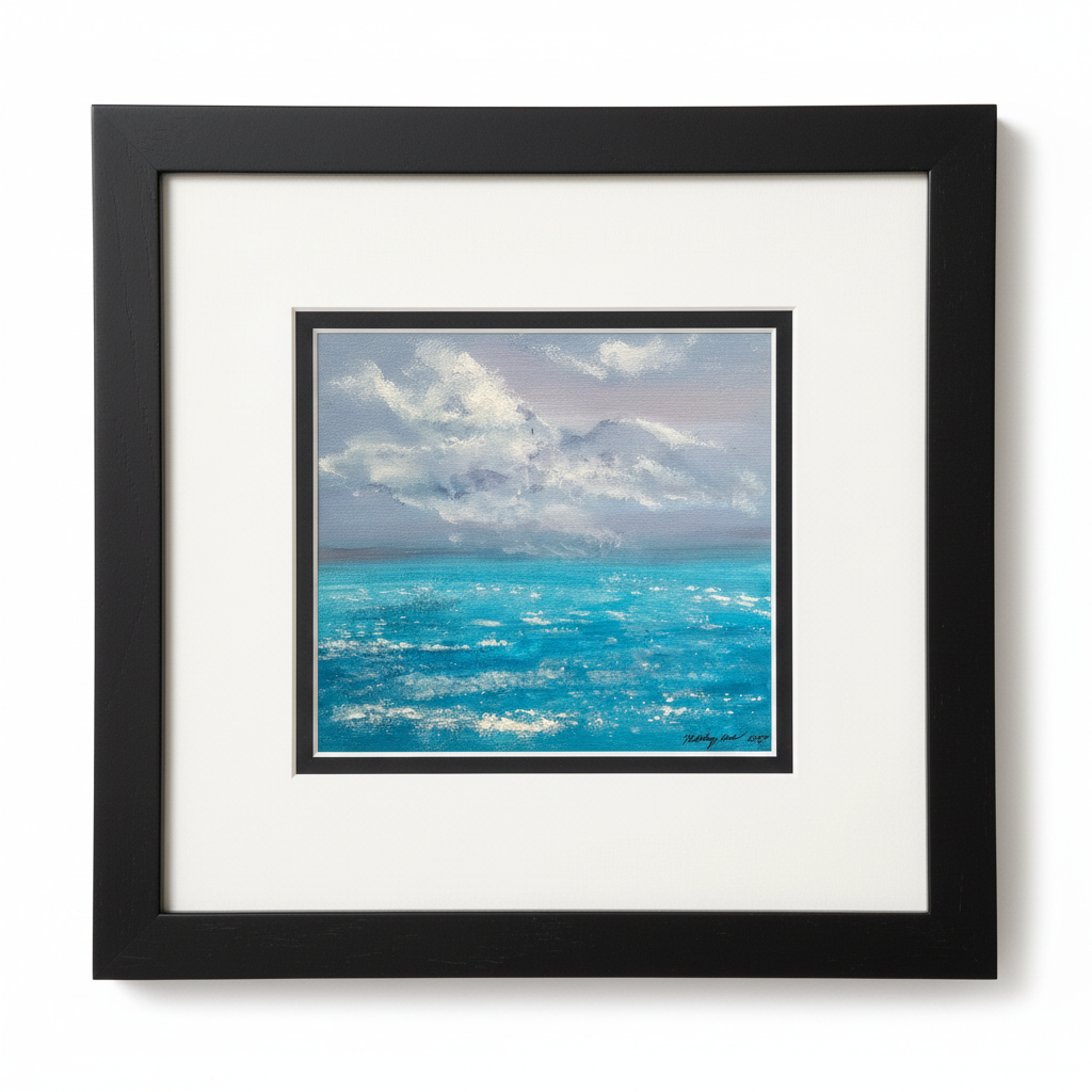 Serenity by the Sea — Black Oak Frame